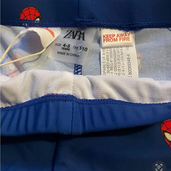 Sz 60 4-5 years 110cm boys Spider-Zara Man swim shorts NWT - Picture 5 of 5